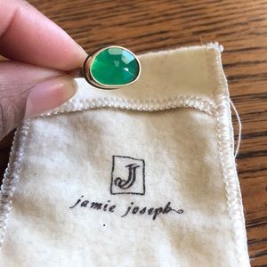 Jamie Joseph Green Oynx Ring, size 7